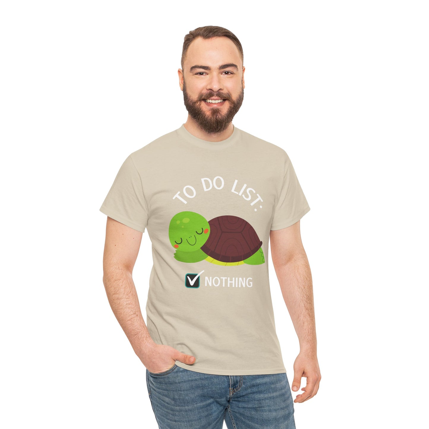 Napping Cute Turtle To Do List Nothing Unisex Premium Cotton T-shirts All sizes