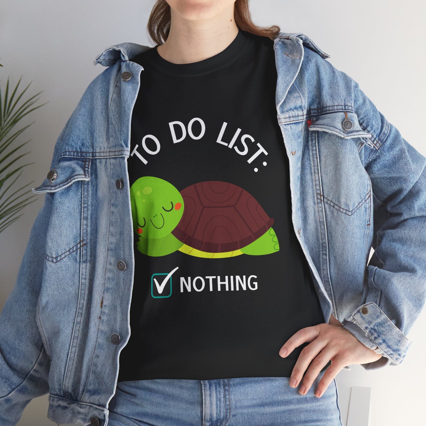 Napping Cute Turtle To Do List Nothing Unisex Premium Cotton T-shirts All sizes