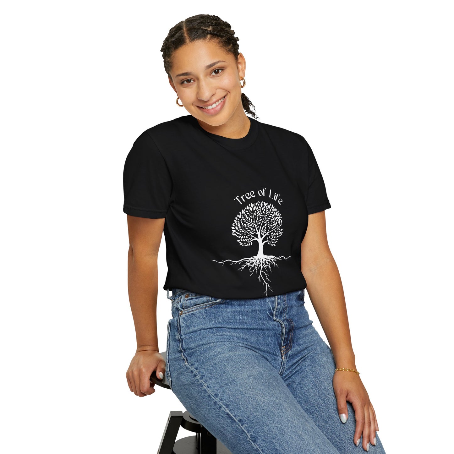 Unisex Premium 100% Cotton Tree diagaram soft comfy Garment Dyed T-shirt S-3XL