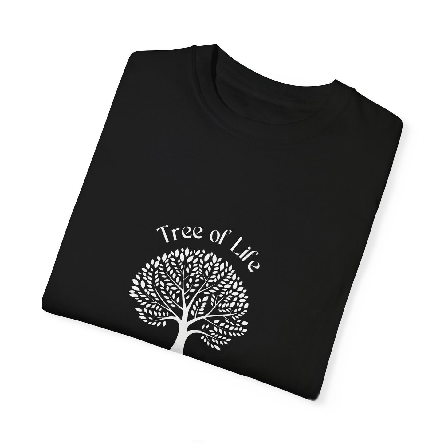 Unisex Premium 100% Cotton Tree diagaram soft comfy Garment Dyed T-shirt S-3XL