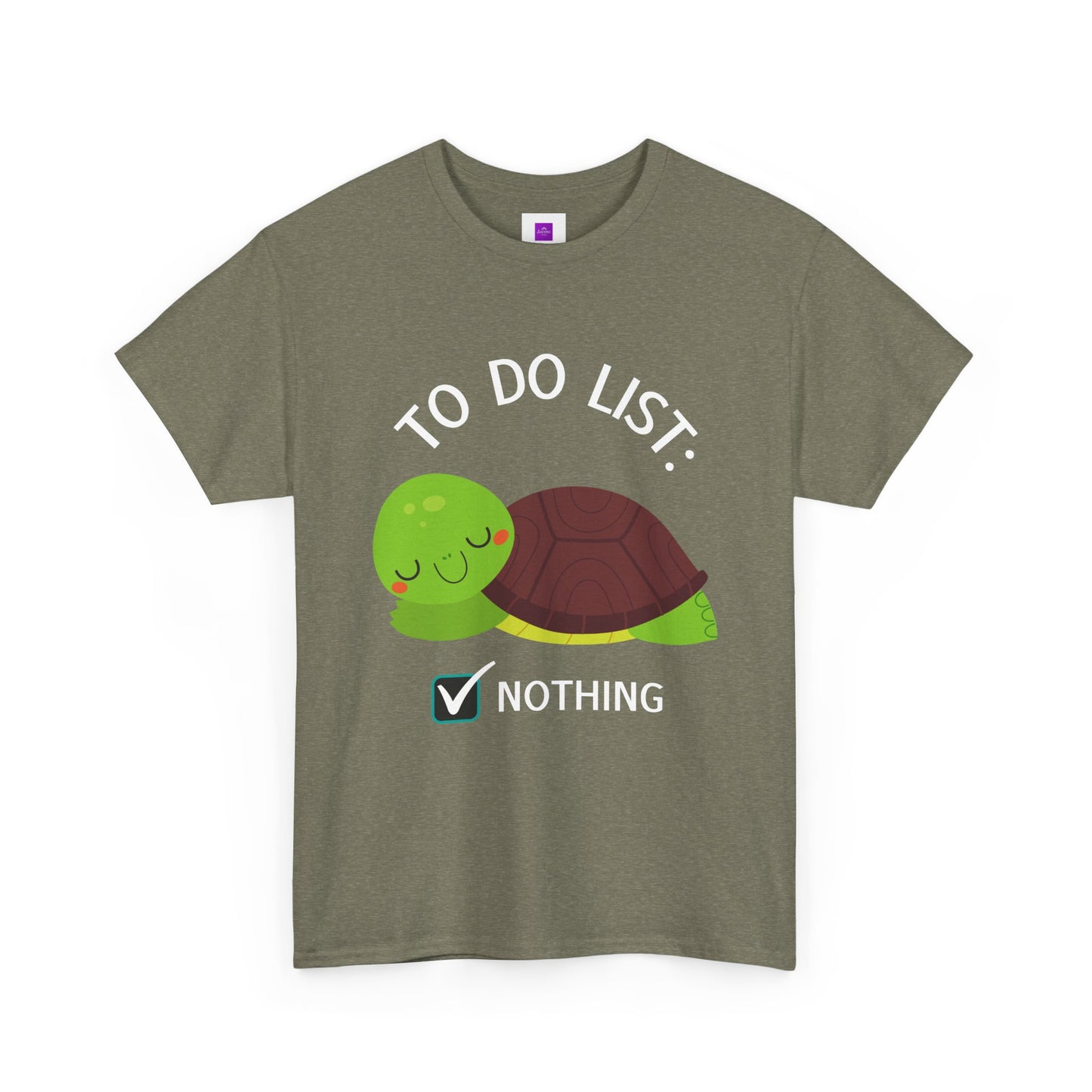 Napping Cute Turtle To Do List Nothing Unisex Premium Cotton T-shirts All sizes