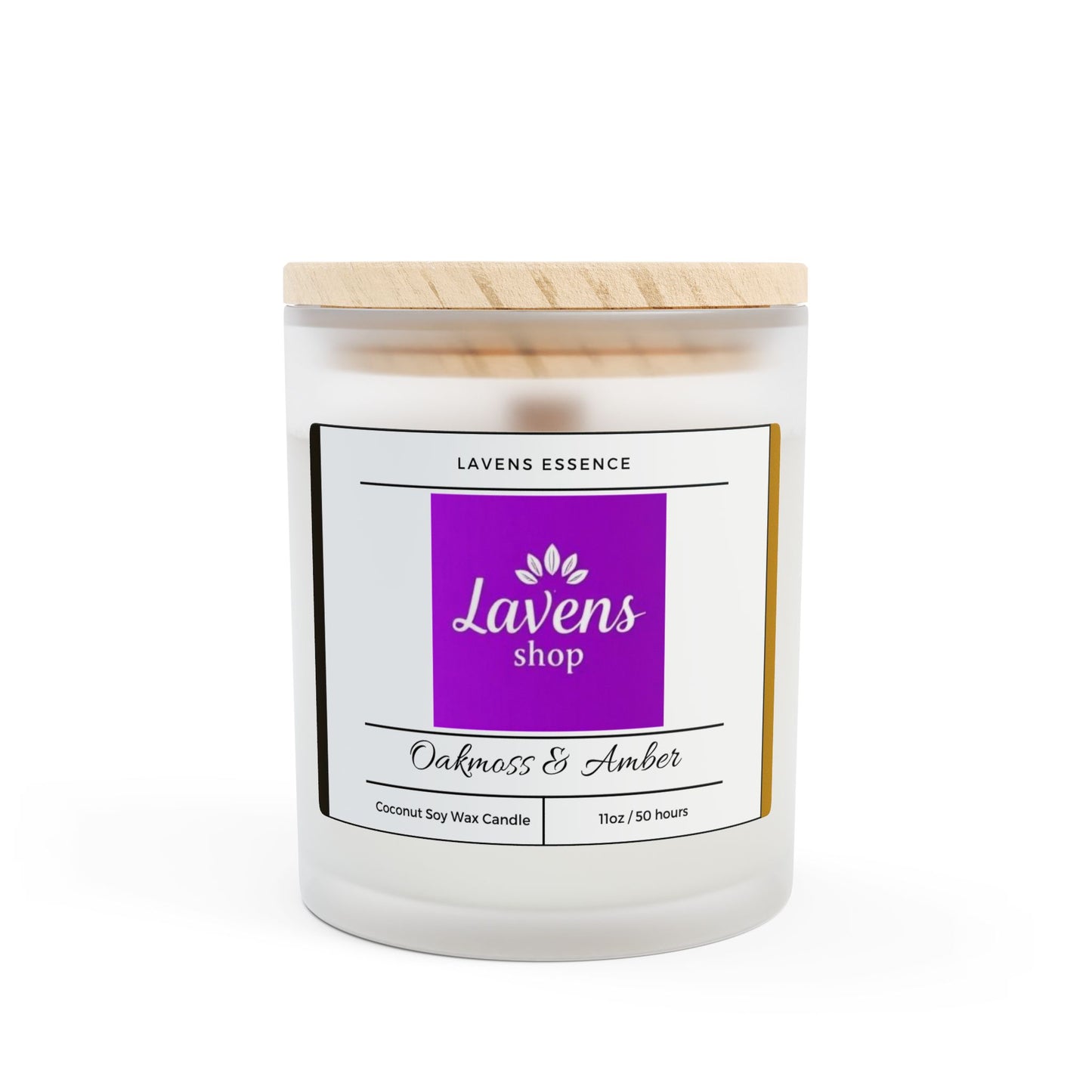 Lavens Essence Frosted Soy Wax Glass Candles 11oz 50hr+ Gift Edition