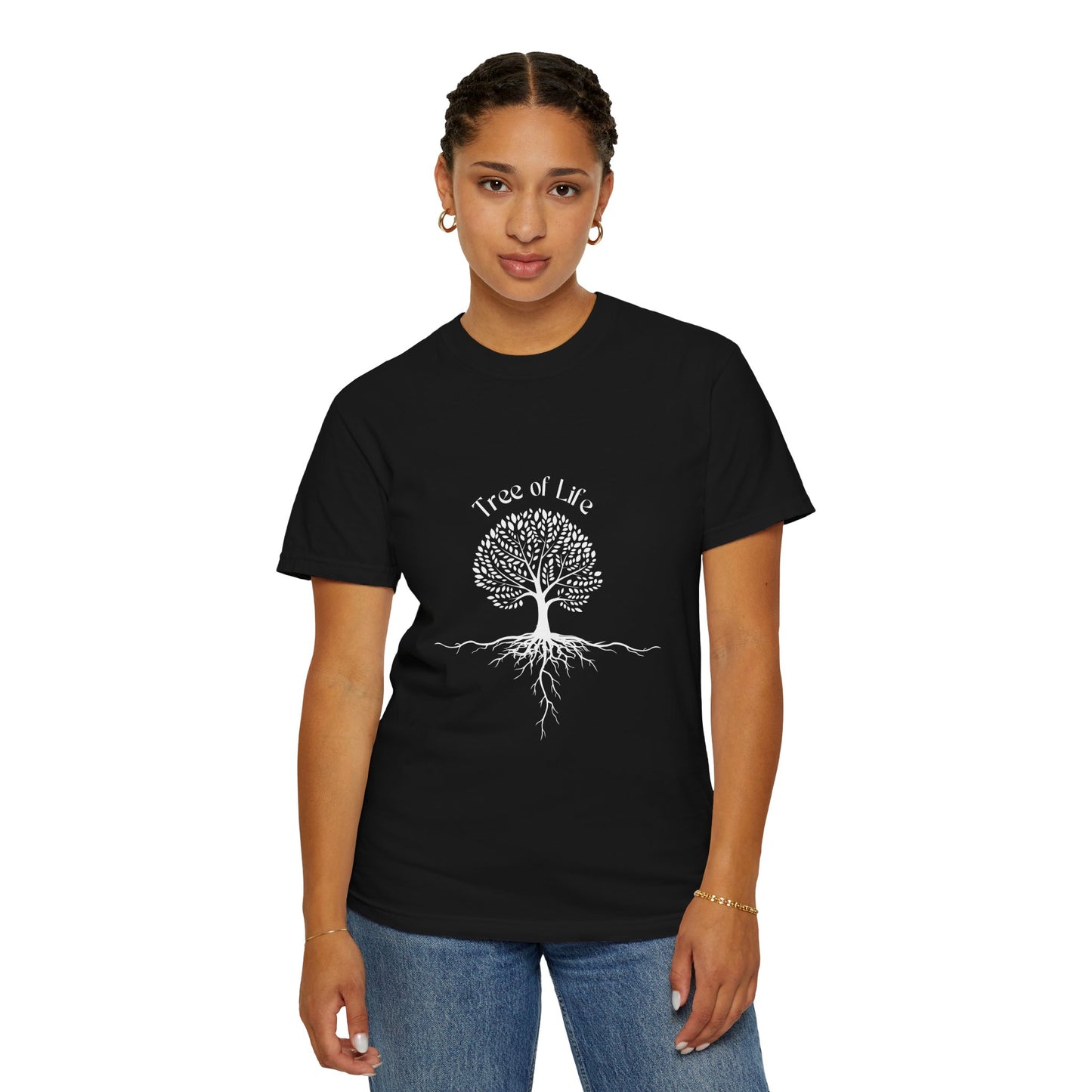 Unisex Premium 100% Cotton Tree diagaram soft comfy Garment Dyed T-shirt S-3XL
