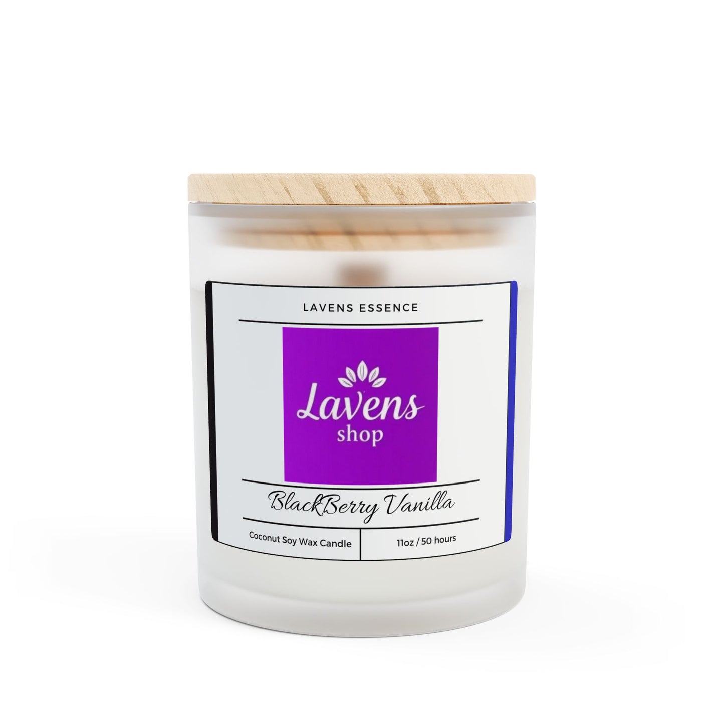 Lavens Essence Frosted Soy Wax Glass Candles 11oz 50hr+ Gift Edition