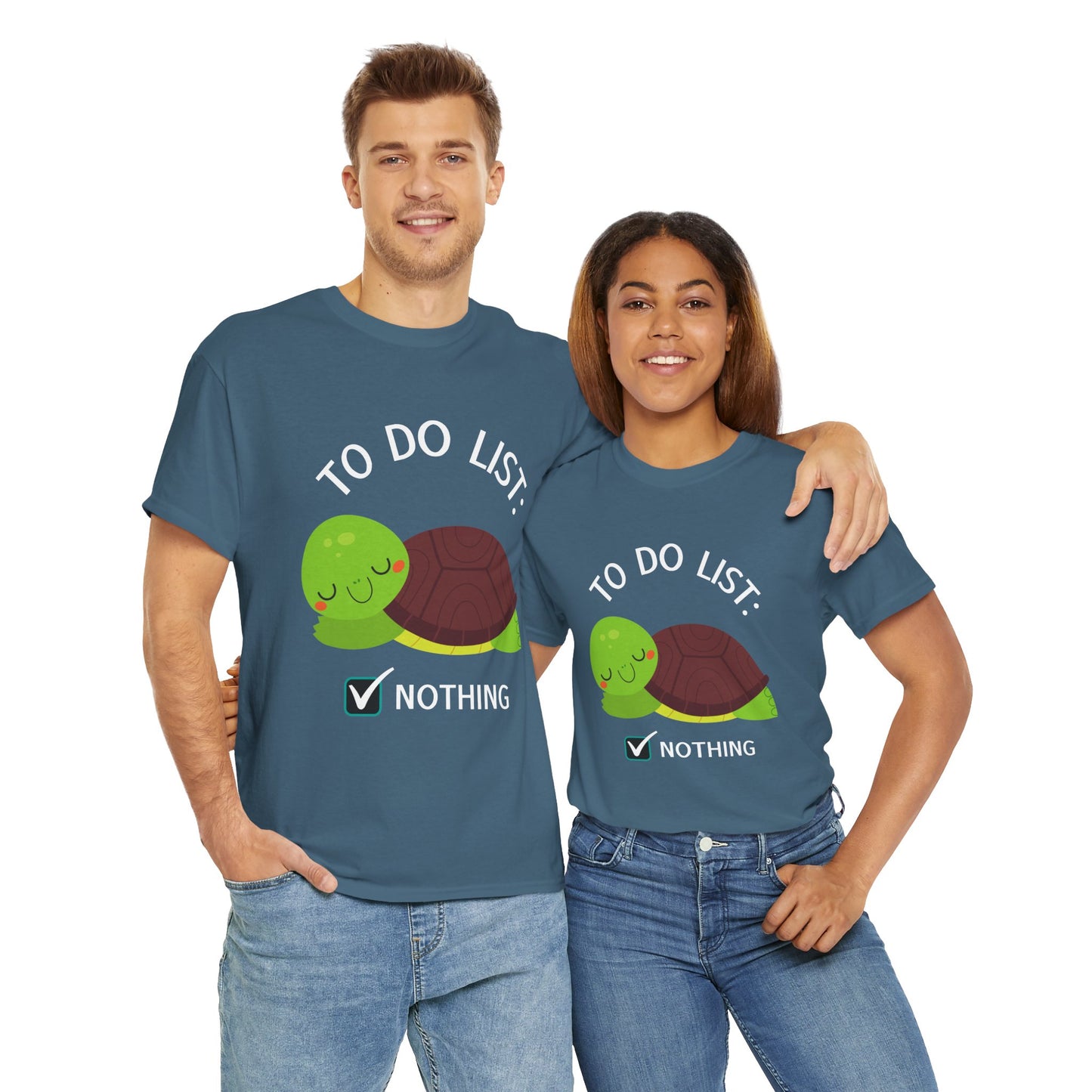 Napping Cute Turtle To Do List Nothing Unisex Premium Cotton T-shirts All sizes
