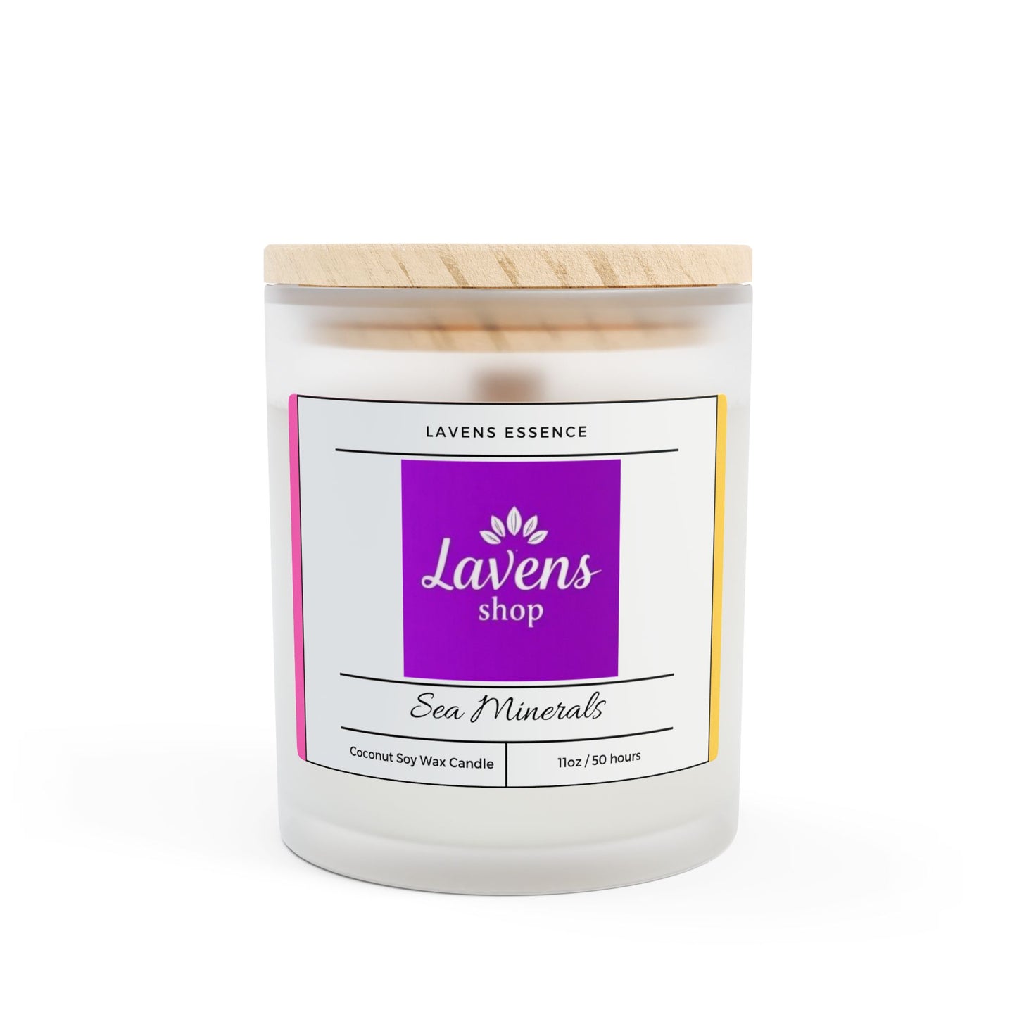 Lavens Essence Frosted Soy Wax Glass Candles 11oz 50hr+ Gift Edition