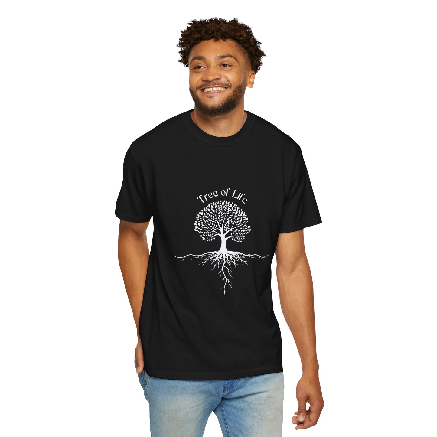 Unisex Premium 100% Cotton Tree diagaram soft comfy Garment Dyed T-shirt S-3XL