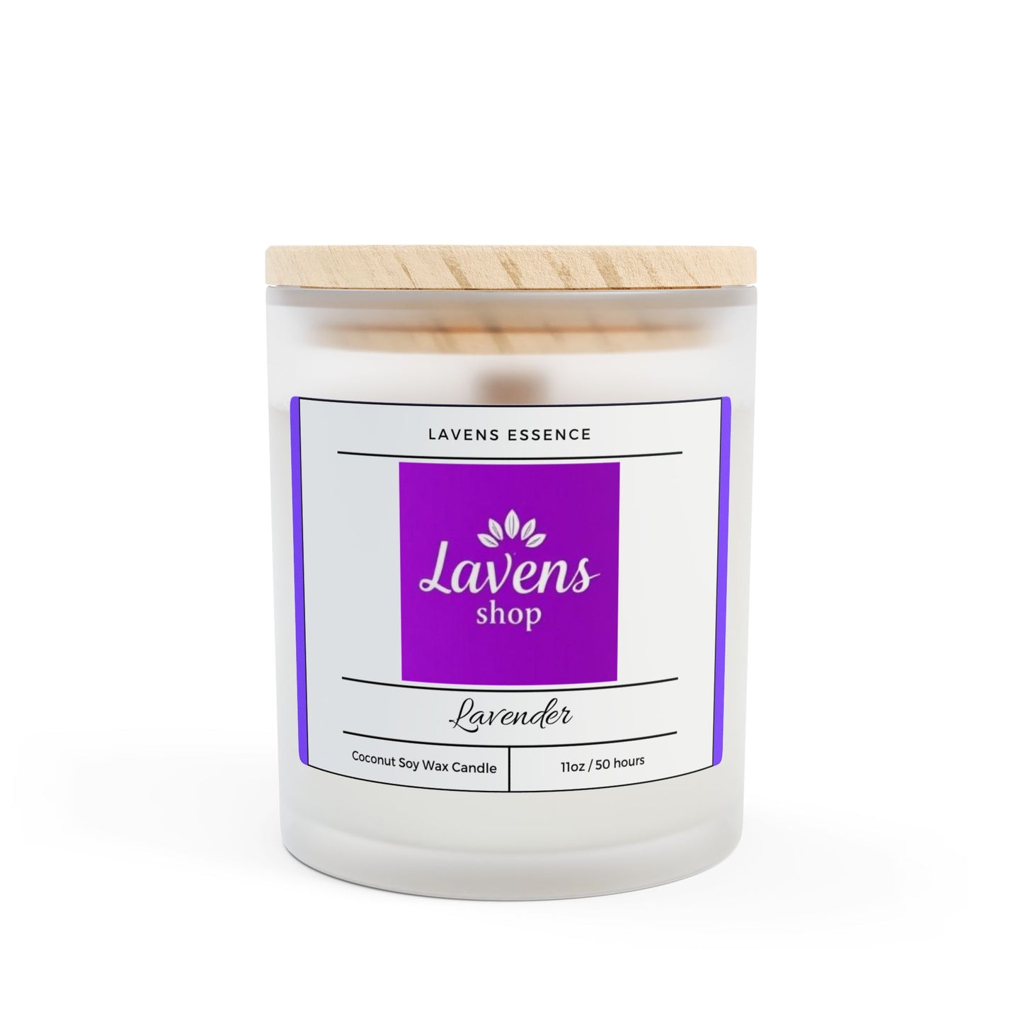 Lavens Essence Frosted Soy Wax Glass Candles 11oz 50hr+ Gift Edition