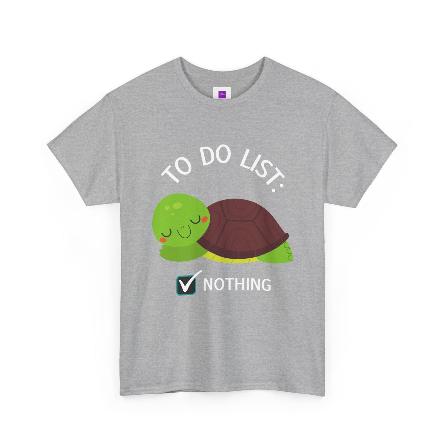 Napping Cute Turtle To Do List Nothing Unisex Premium Cotton T-shirts All sizes