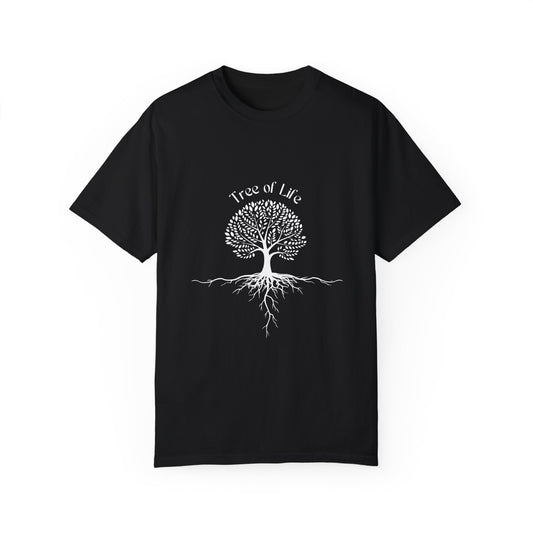 Unisex Premium 100% Cotton Tree diagaram soft comfy Garment Dyed T-shirt S-3XL